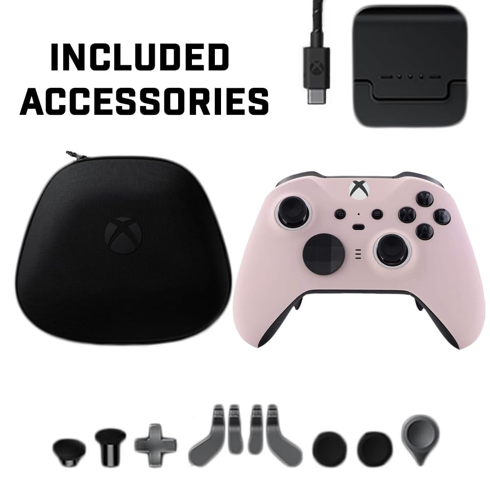 Elite Series 2 Controller Compatible with Xbox One, Xbox Series S and Xbox Series X (Baby Pink)