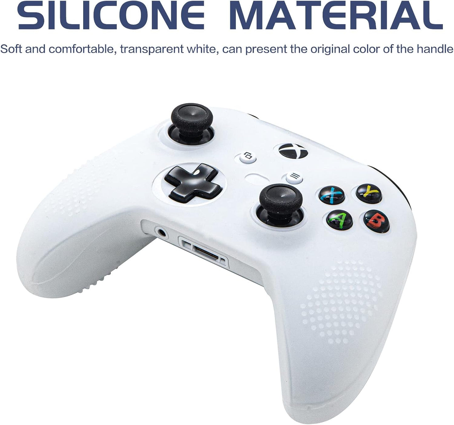 Xbox Series X/S Controller Silicone Cover Case, Rubber Skin for Xbox Series X/S Controller - Clear
