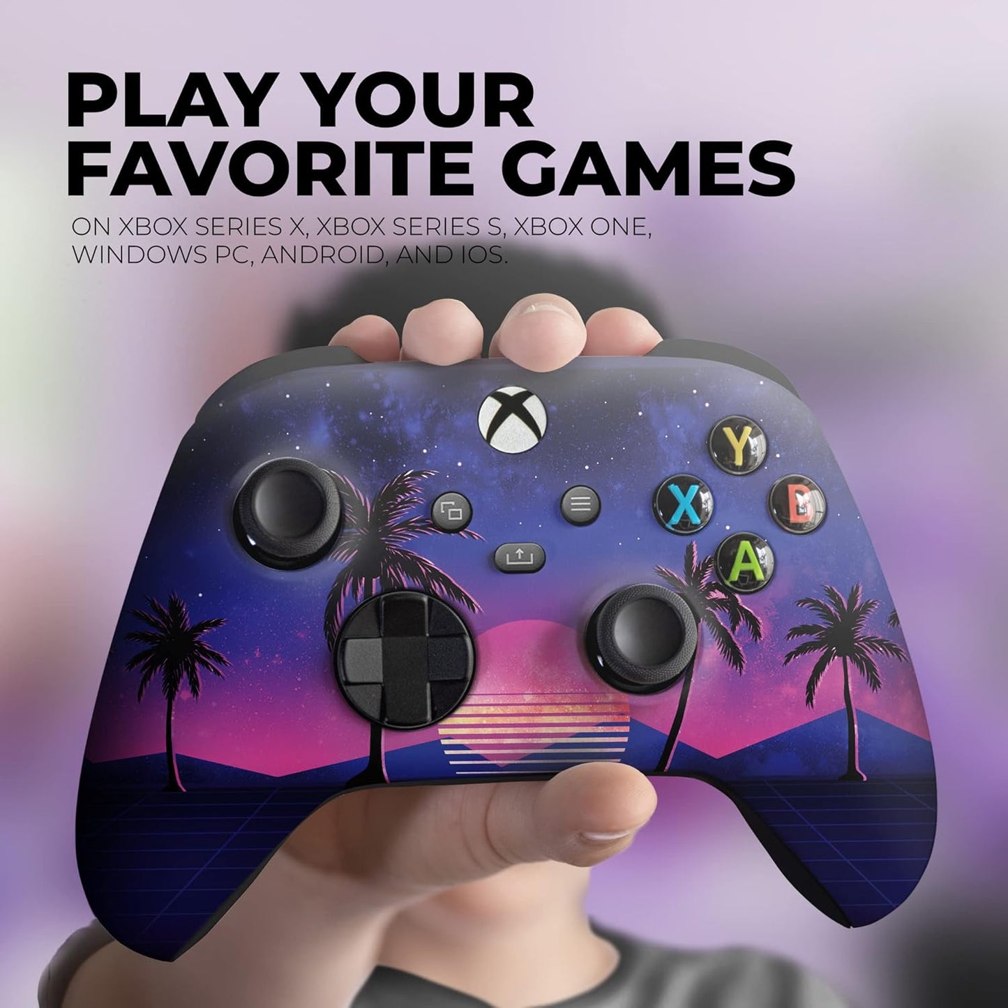 Original X-Box Wireless Controller Special Edition Customized by Compatible with X-Box One S/X-Box Series X/S & Windows 10 Made with Advanced Hydrodip Print Technology(Not Just a Skin)