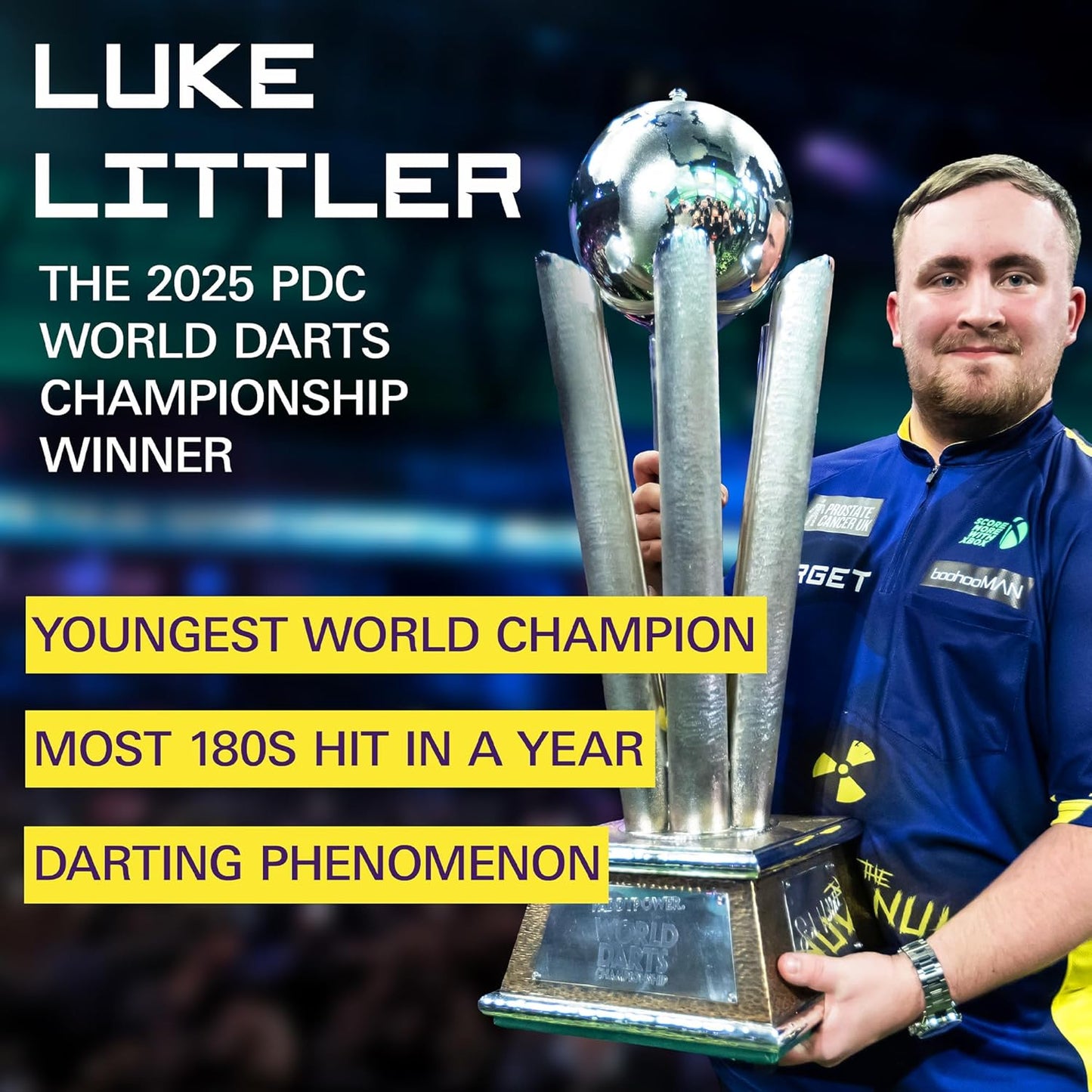 Luke Littler Dart Mat, the Nuke Darts Mat | Dart Oche Mat with Soft Tip and Steel Tip Throw Line Distances | Non Slip Carpet Mats for Floor and Dart Tips Protection