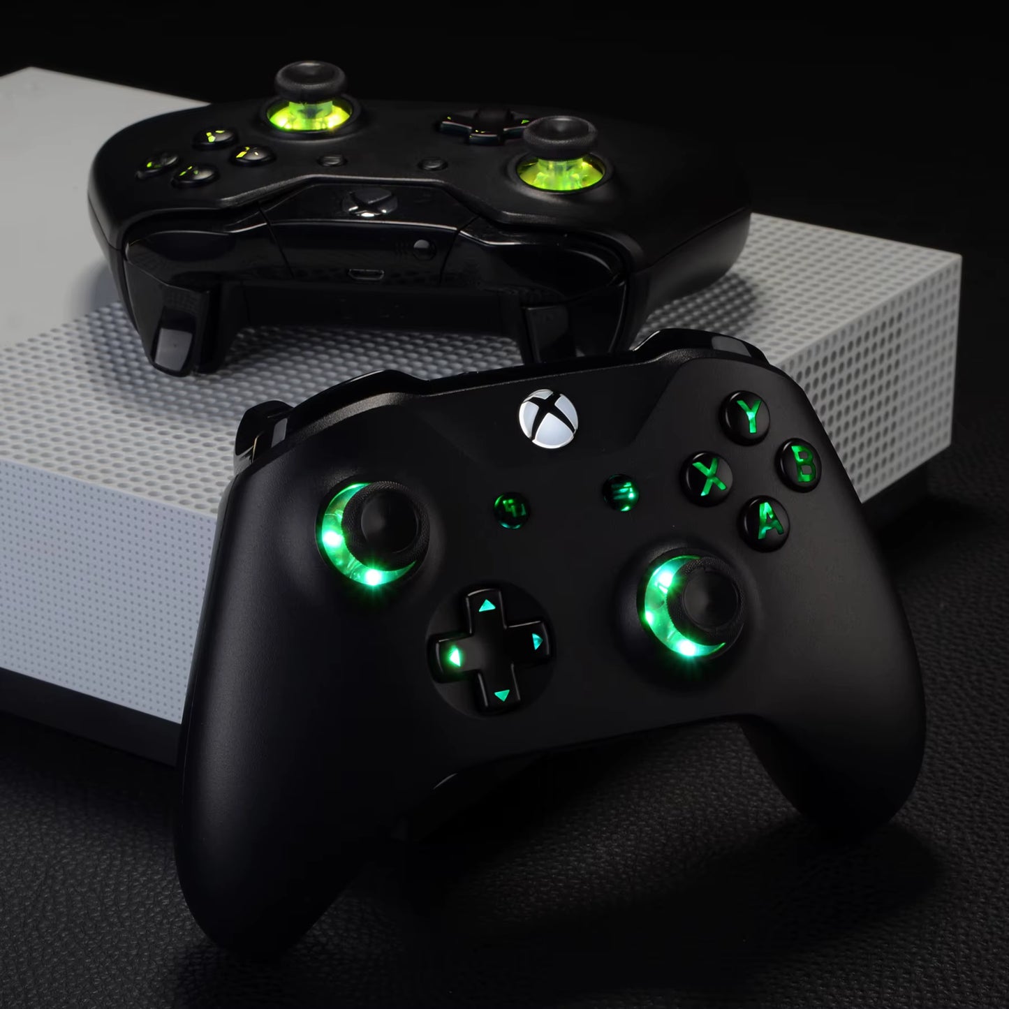 Multi-Colors Luminated (DTF) LED Kit for Xbox One Standard Xbox One S / X Controller, D-Pad Thumbstick ABXY Buttons
