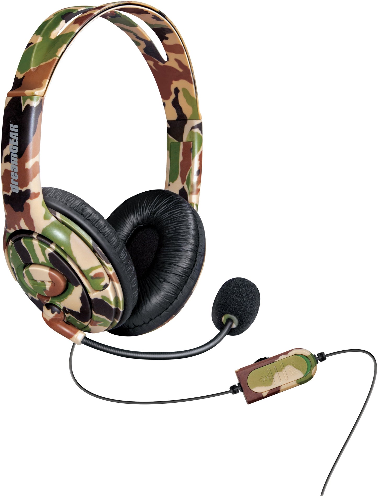 Xbox Accessory: Wired Headset - X-Talk Headset with Boom Mic - Camo: Compatible with PC, Switch, PS5, Xbox X|S