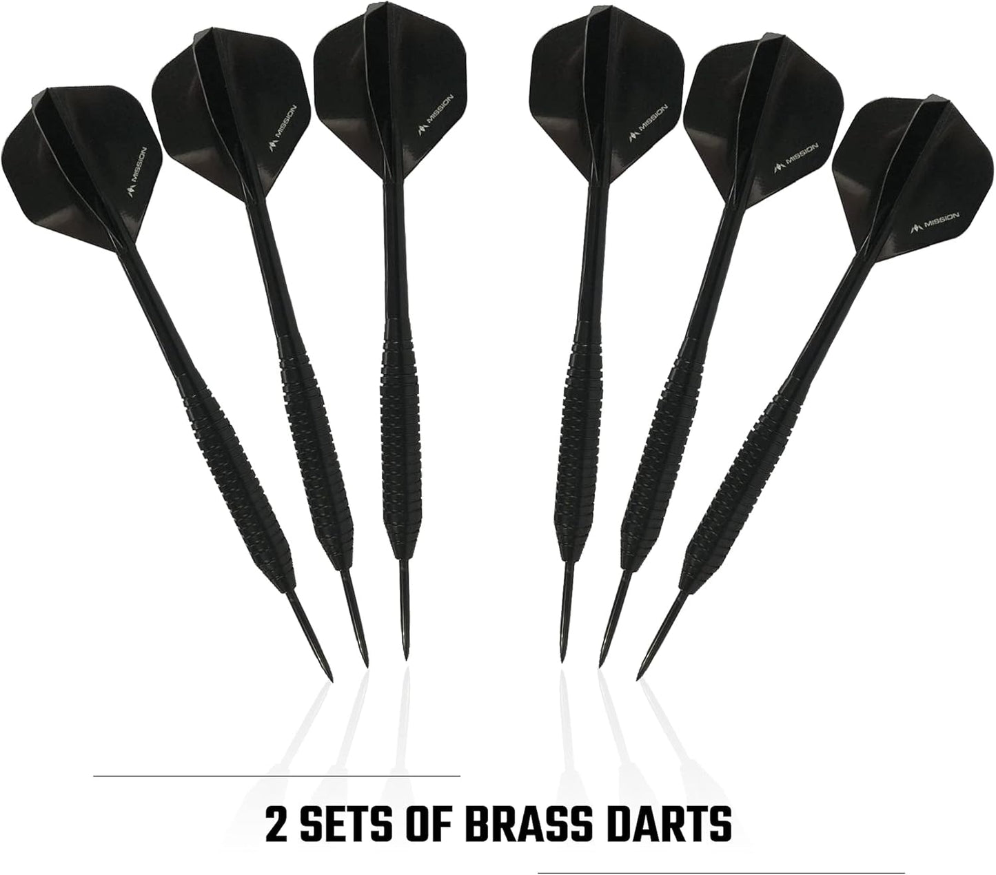 Axis Home Centre | Darts and Dartboard Complete Bundle Including Surround and Oche with 2 Sets of Darts, Black (SU082)