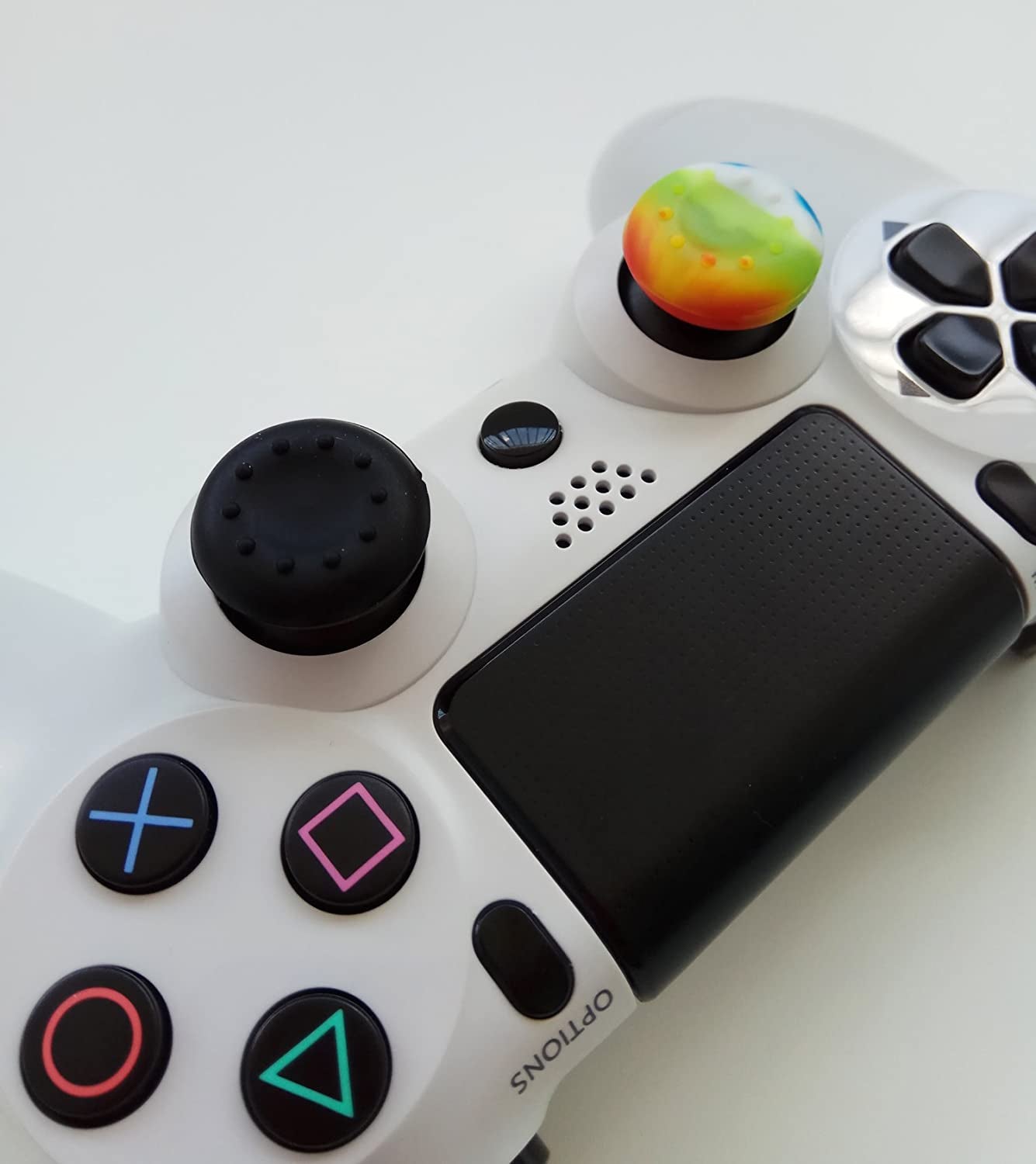 Silicone Skin Compatible with PS5 Controller Cover Sony Playstation5 Controller Grip Skin Protector Faceplates Kits Video Games(1X Black Cover with 4 X Thumb Grips Caps)