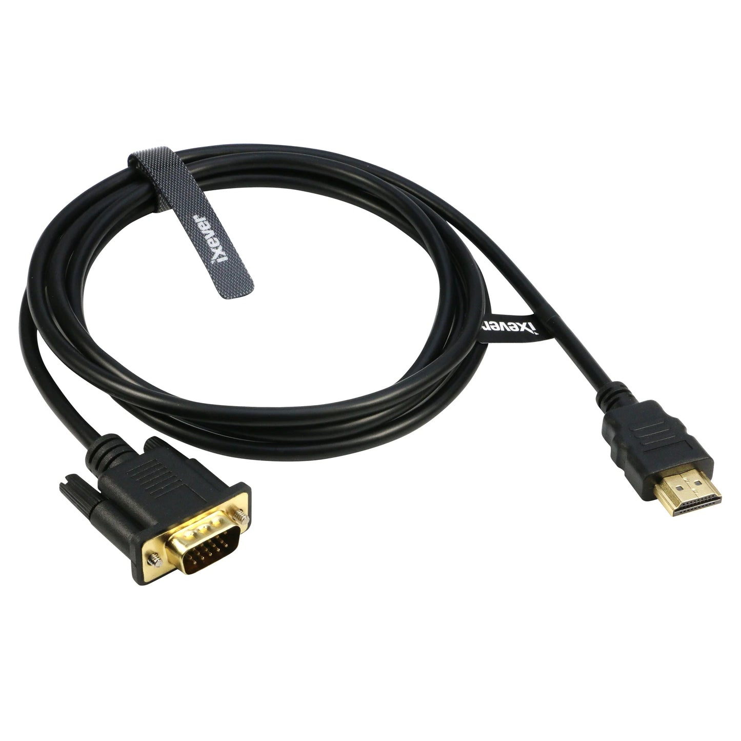 HDMI to VGA Adapter Cable 6FT, Gold-Plated HDMI to VGA Cable Male to Male 1080P Compatible for Computer, Desktop, Laptop, PC, Monitor, Projector, HDTV and More