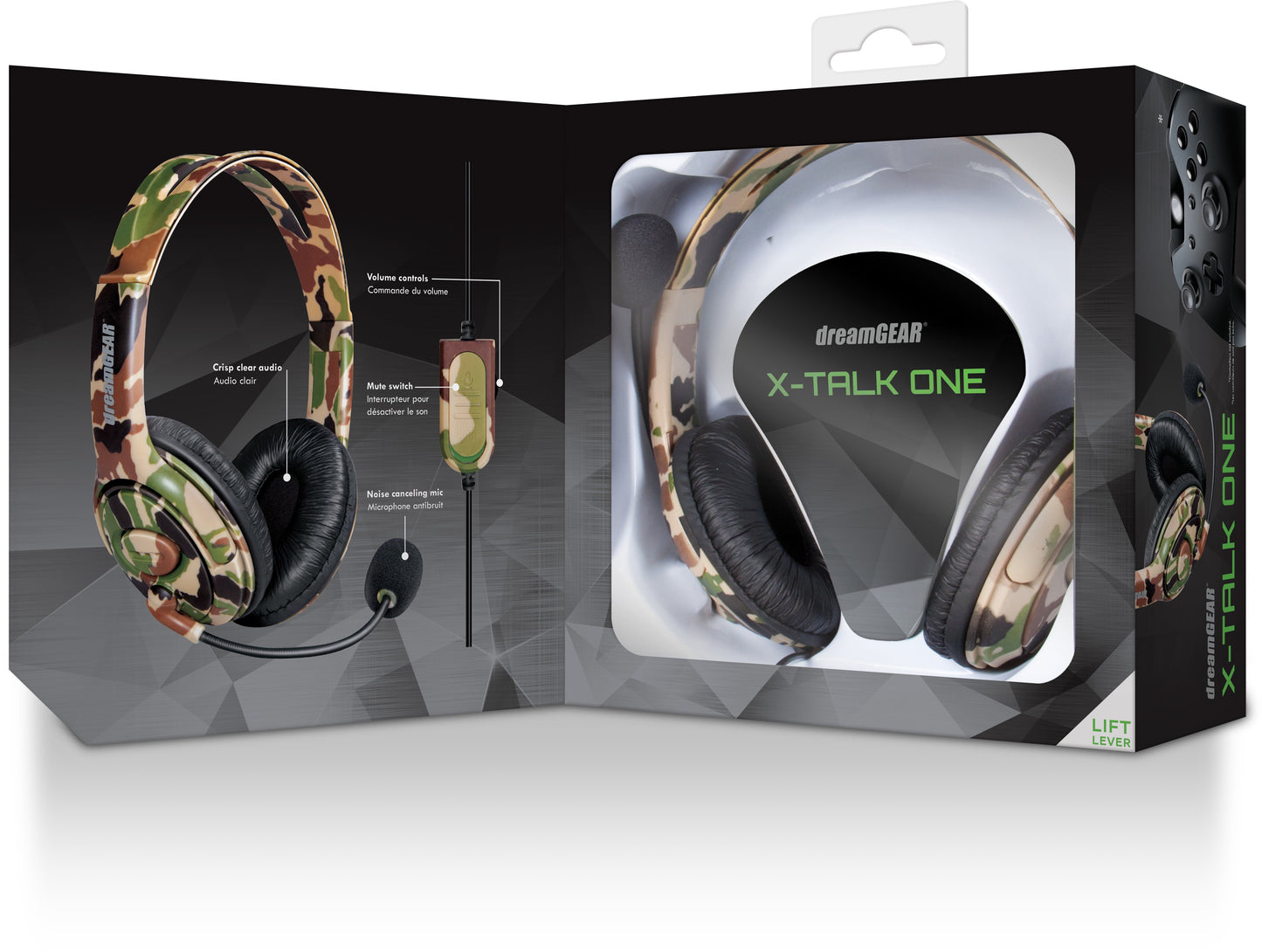 Xbox Accessory: Wired Headset - X-Talk Headset with Boom Mic - Camo: Compatible with PC, Switch, PS5, Xbox X|S