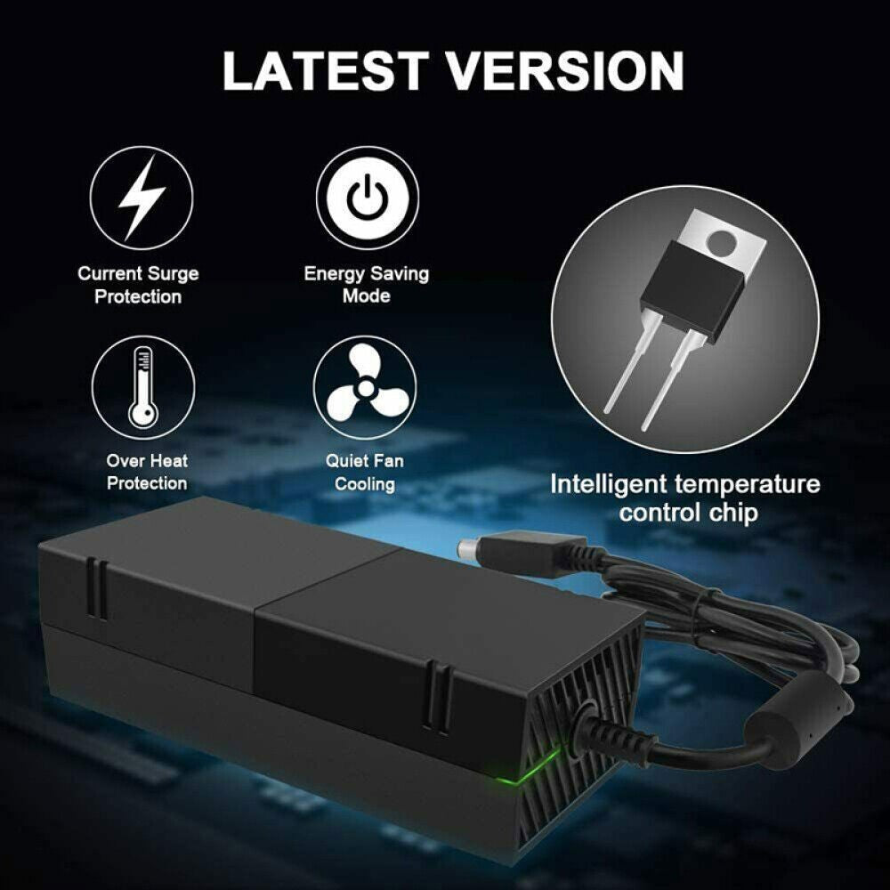 For Microsoft Xbox One Console Power Supply AC Adapter 135W 10.83A W/ Power Cord