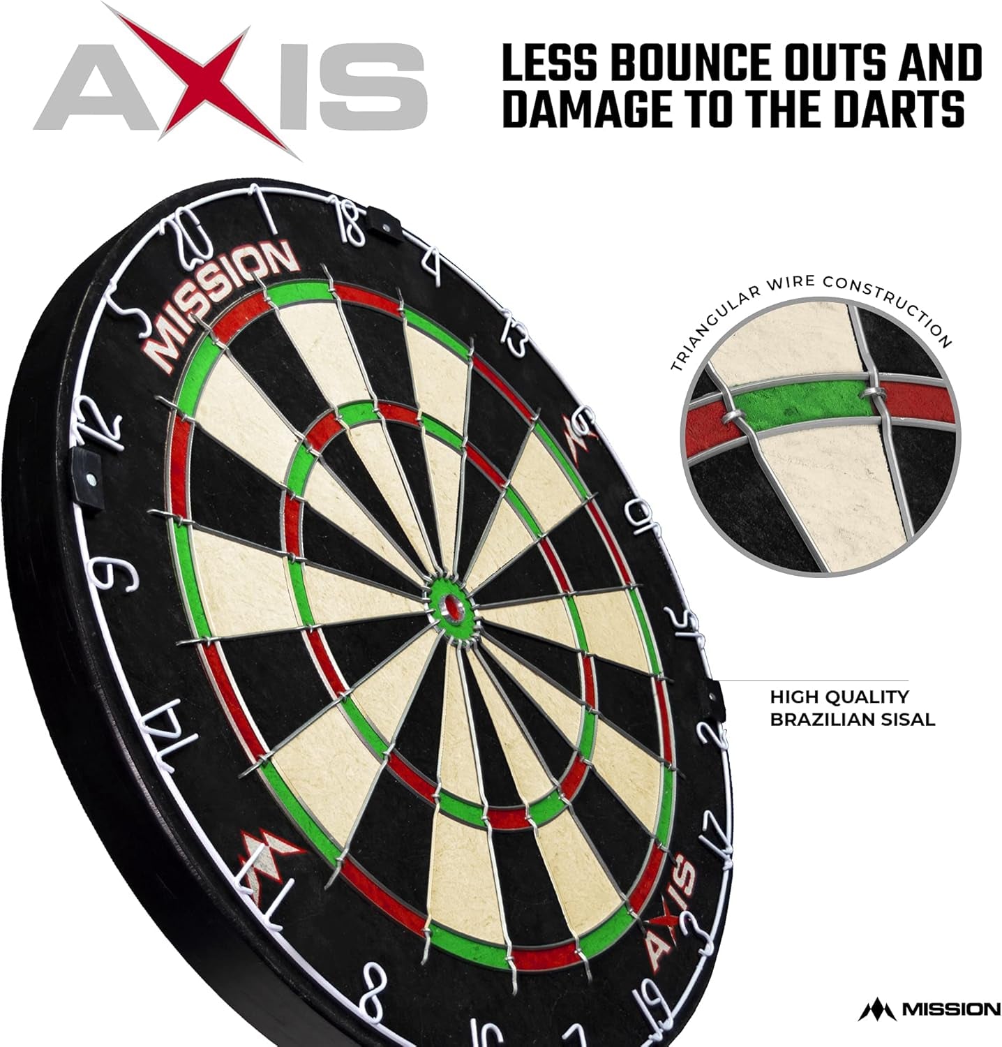 Axis Home Centre | Darts and Dartboard Complete Bundle Including Surround and Oche with 2 Sets of Darts, Black (SU082)