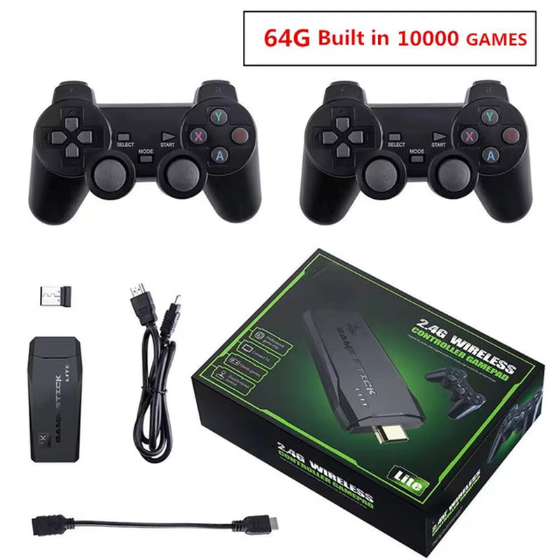 4K HD Video Game Console 2.4G Double Wireless Controller Game Player M8 20000 Games 64GB Retro Games Boy Christmas Gifts