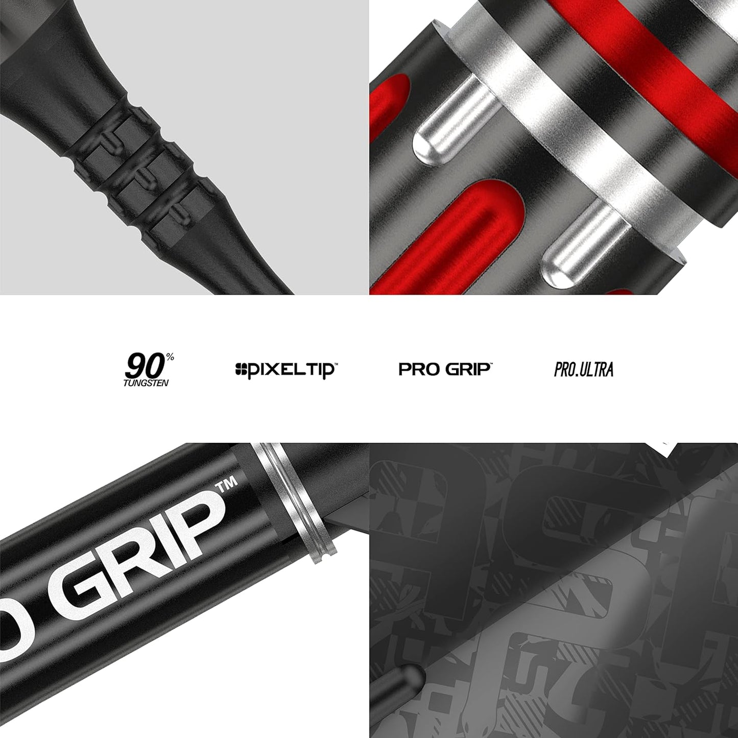 Adrian Lewis Black Edition 90% Tungsten Soft Tip Darts Set
