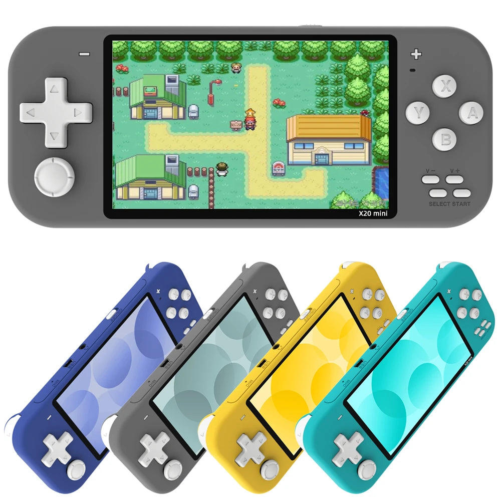 X20 Mini 4.3 Inch IPS Screen Handheld Portable Game Console 32GB 8GB 5000 Games for 8/16/32 Bit Arcade Video Games Child Gift