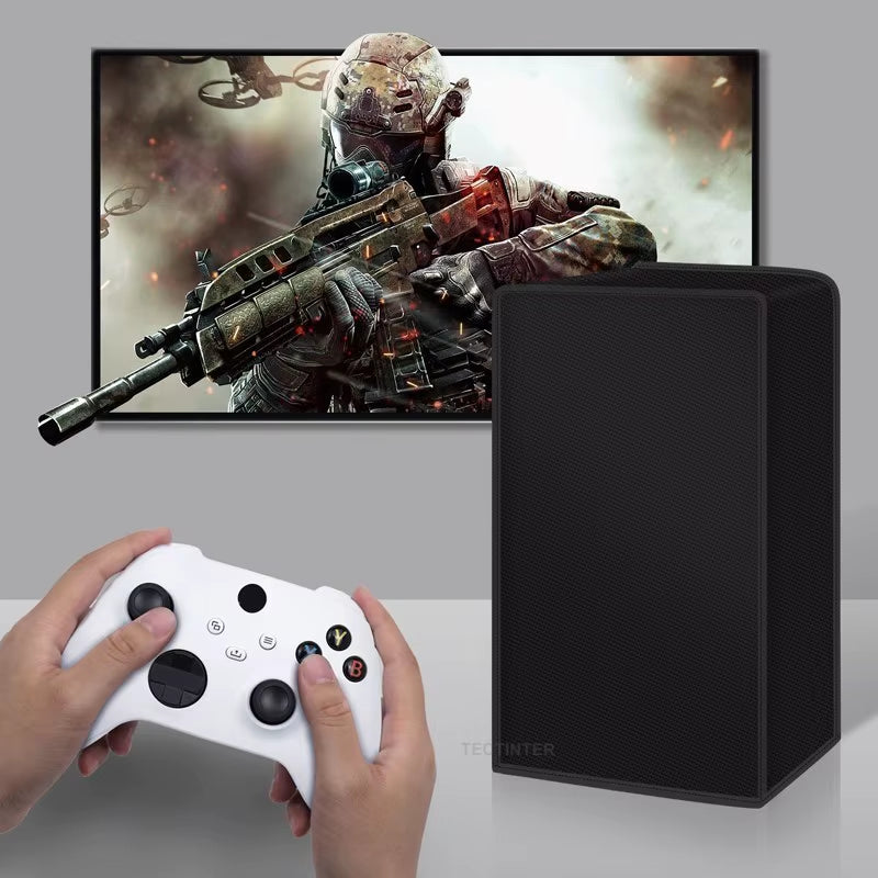 Dustproof Soft Cover for Xbox X Console Anti-Scratch Horizontal Waterproof Protective Vertical Case for Xbox Series X Console