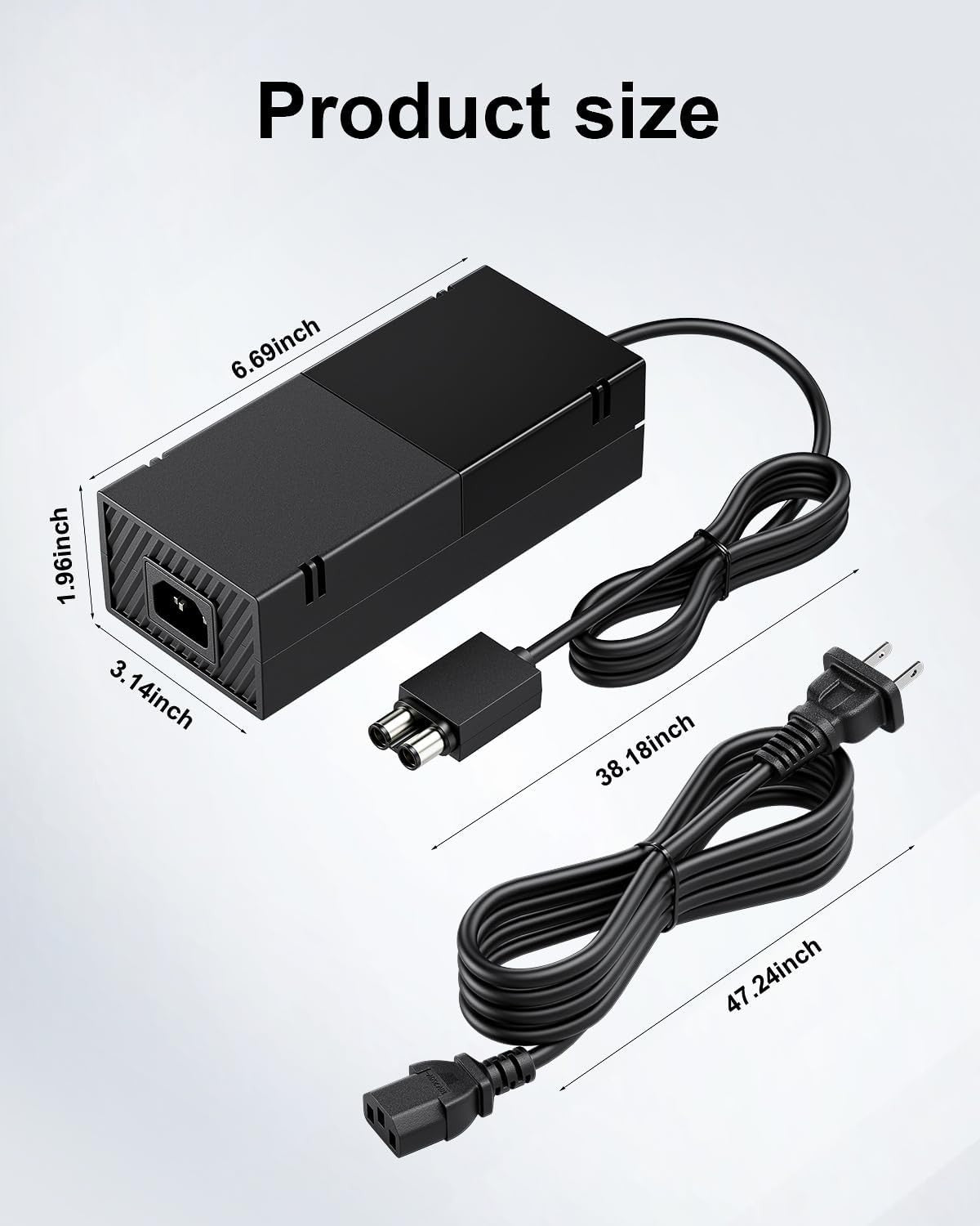 For Microsoft Xbox One Console Power Supply AC Adapter 135W 10.83A W/ Power Cord
