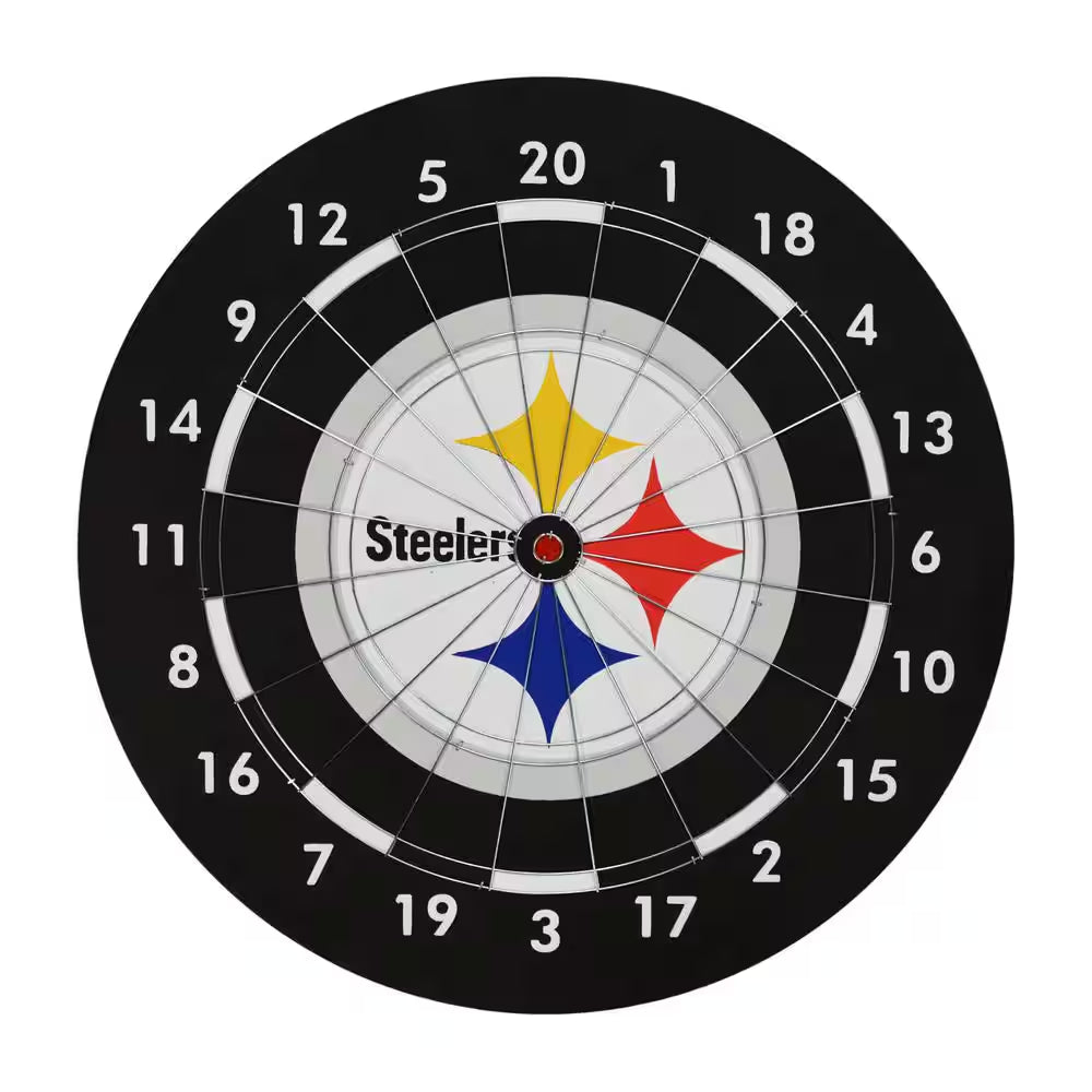 Pittsburgh Steelers Dart Board with Darts