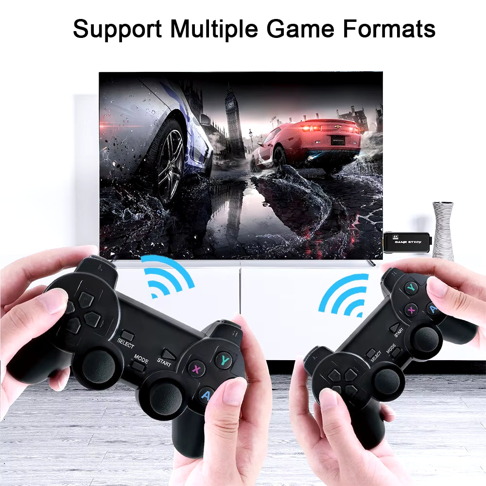 4K HD Video Game Console 2.4G Double Wireless Controller Game Player M8 20000 Games 64GB Retro Games Boy Christmas Gifts