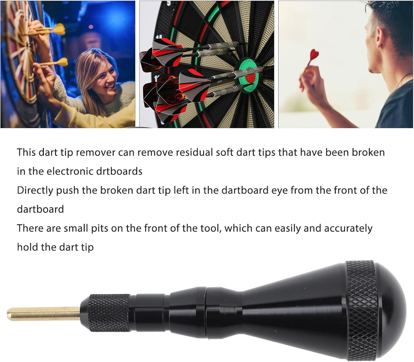 Electronic Darts Tip Remover, Soft Tip Darts Point Extractor for Broken Tips on Electronic Dartboards