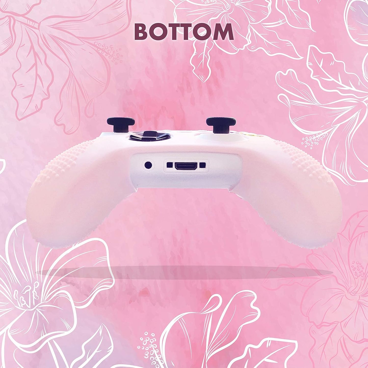 Pastel Skin Cover for Wireless Controller | Soft Sleeve Shell Case with Textured Grip | Compatible with Xbox Series X/S and Xbox One (Light Pink)