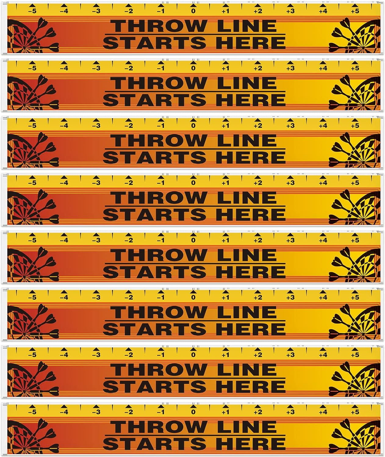 Dart Board Throw Line Floor Sticker PVC Toe Line Marker for Dart Players Game Accessories, 23 X 3.15 Inch