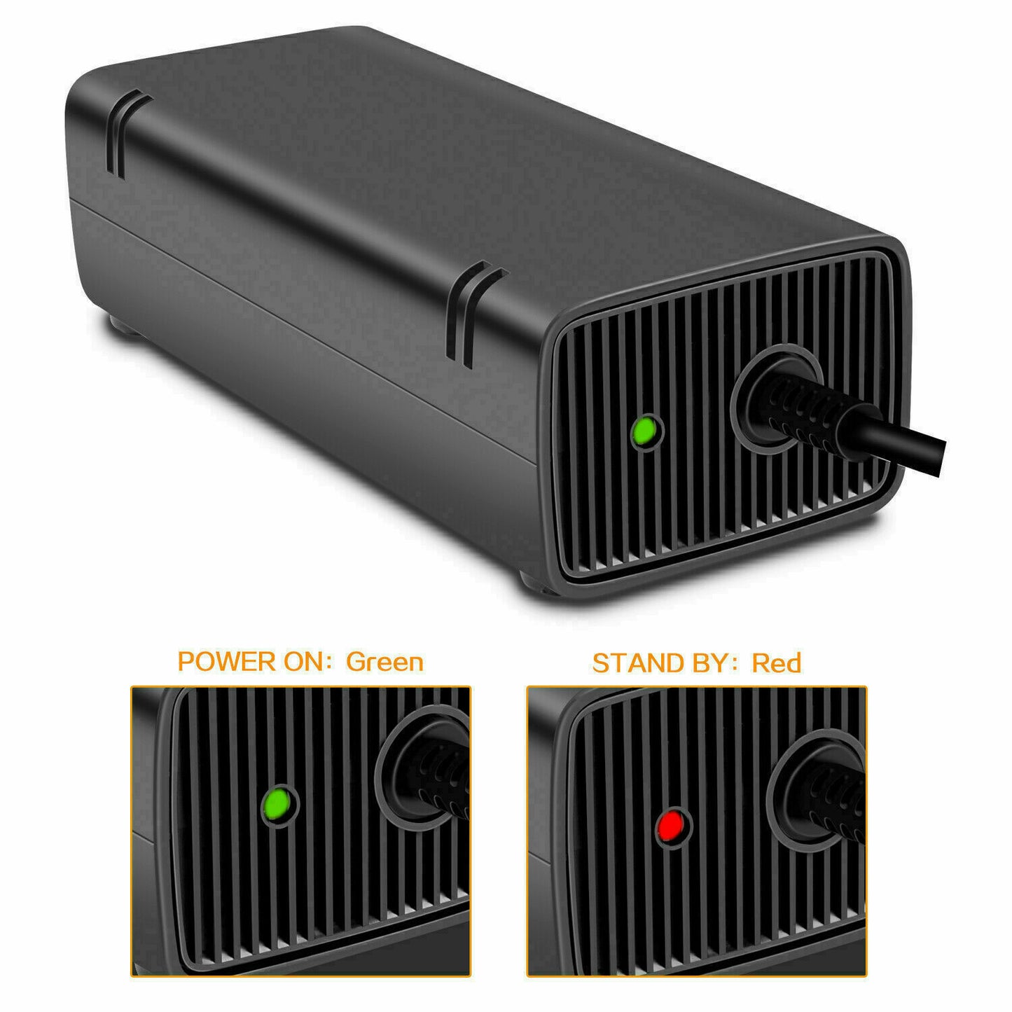 FOR XBOX One / XBOX 360 Console Power Supply Brick Adapter Charger AC Power Cord