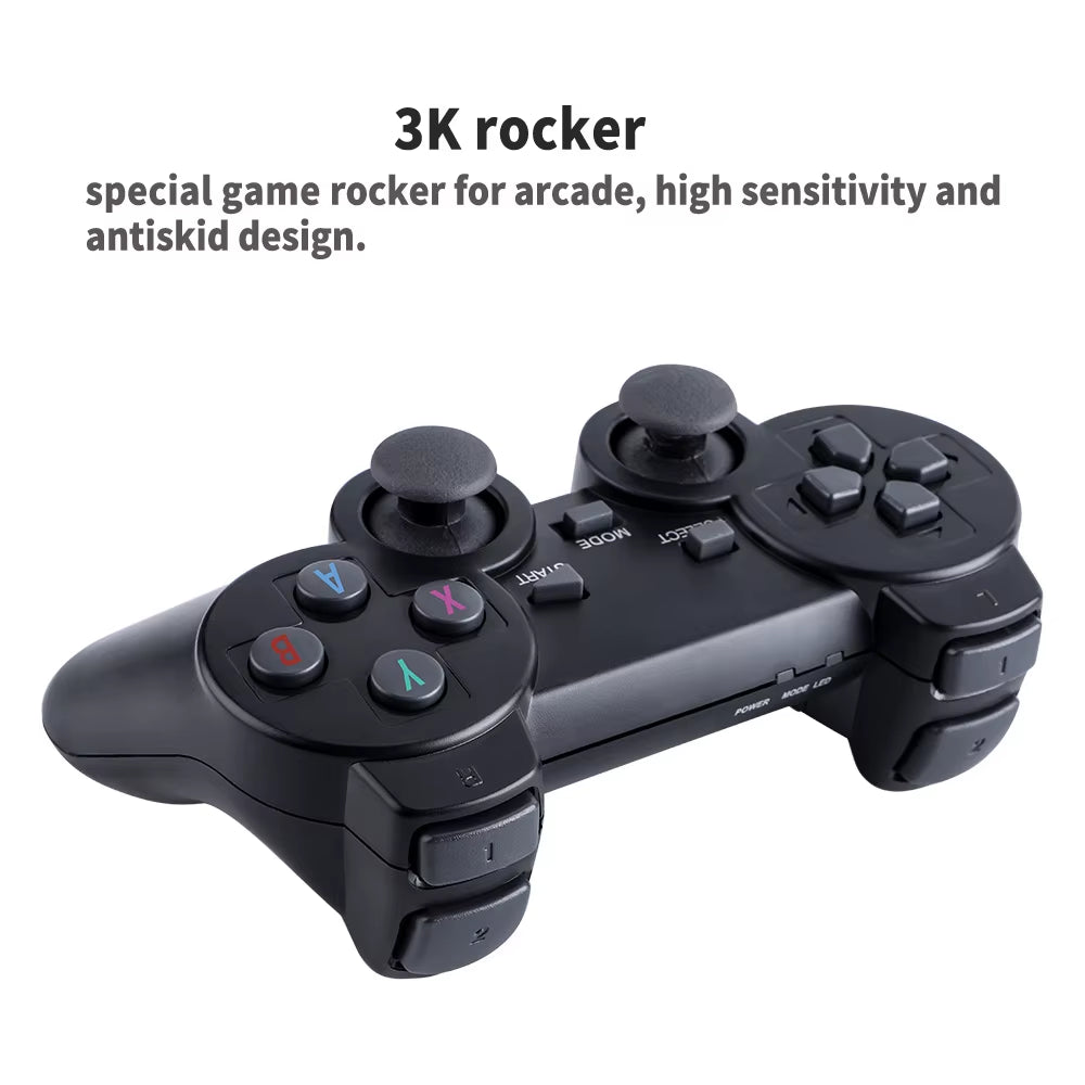 4K HD Video Game Console 2.4G Double Wireless Controller Game Player M8 20000 Games 64GB Retro Games Boy Christmas Gifts