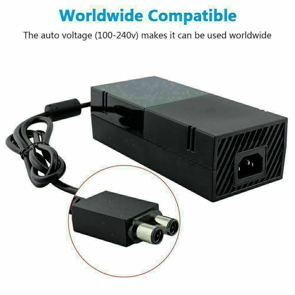 FOR XBOX One / XBOX 360 Console Power Supply Brick Adapter Charger AC Power Cord