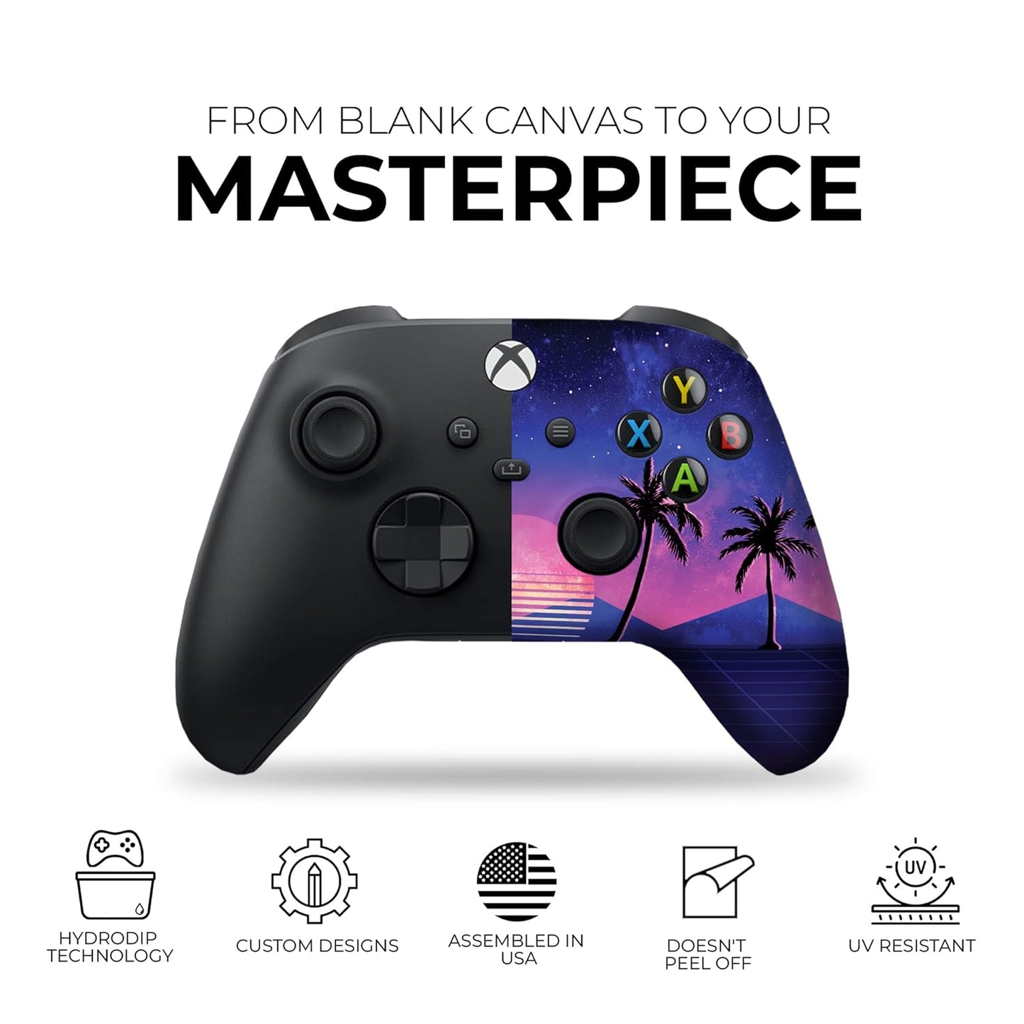Original X-Box Wireless Controller Special Edition Customized by Compatible with X-Box One S/X-Box Series X/S & Windows 10 Made with Advanced Hydrodip Print Technology(Not Just a Skin)