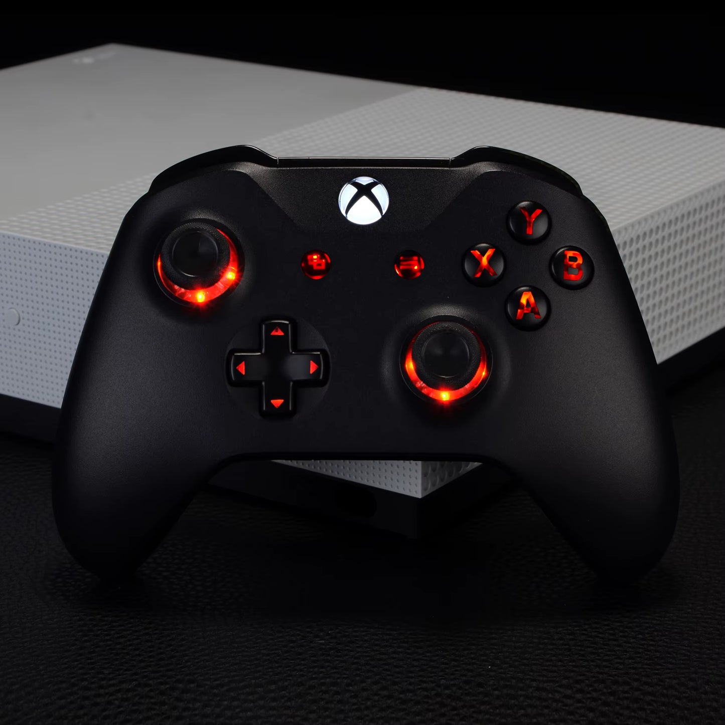 Multi-Colors Luminated (DTF) LED Kit for Xbox One Standard Xbox One S / X Controller, D-Pad Thumbstick ABXY Buttons