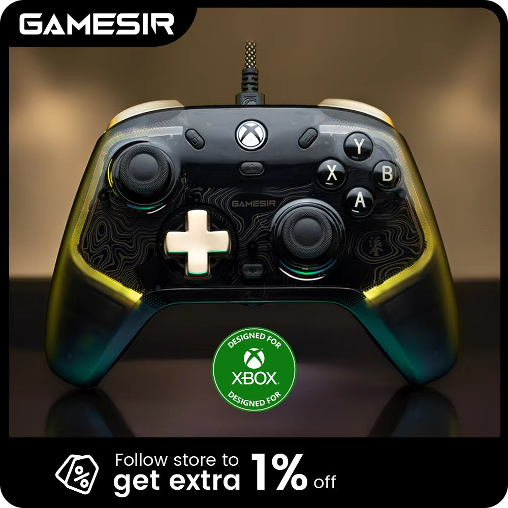 Gamesir Kaleid Flux Xbox Controller Wired Gamepad for Xbox Series X, Xbox Series S, Xbox One Game Console Hall Effect Joystick