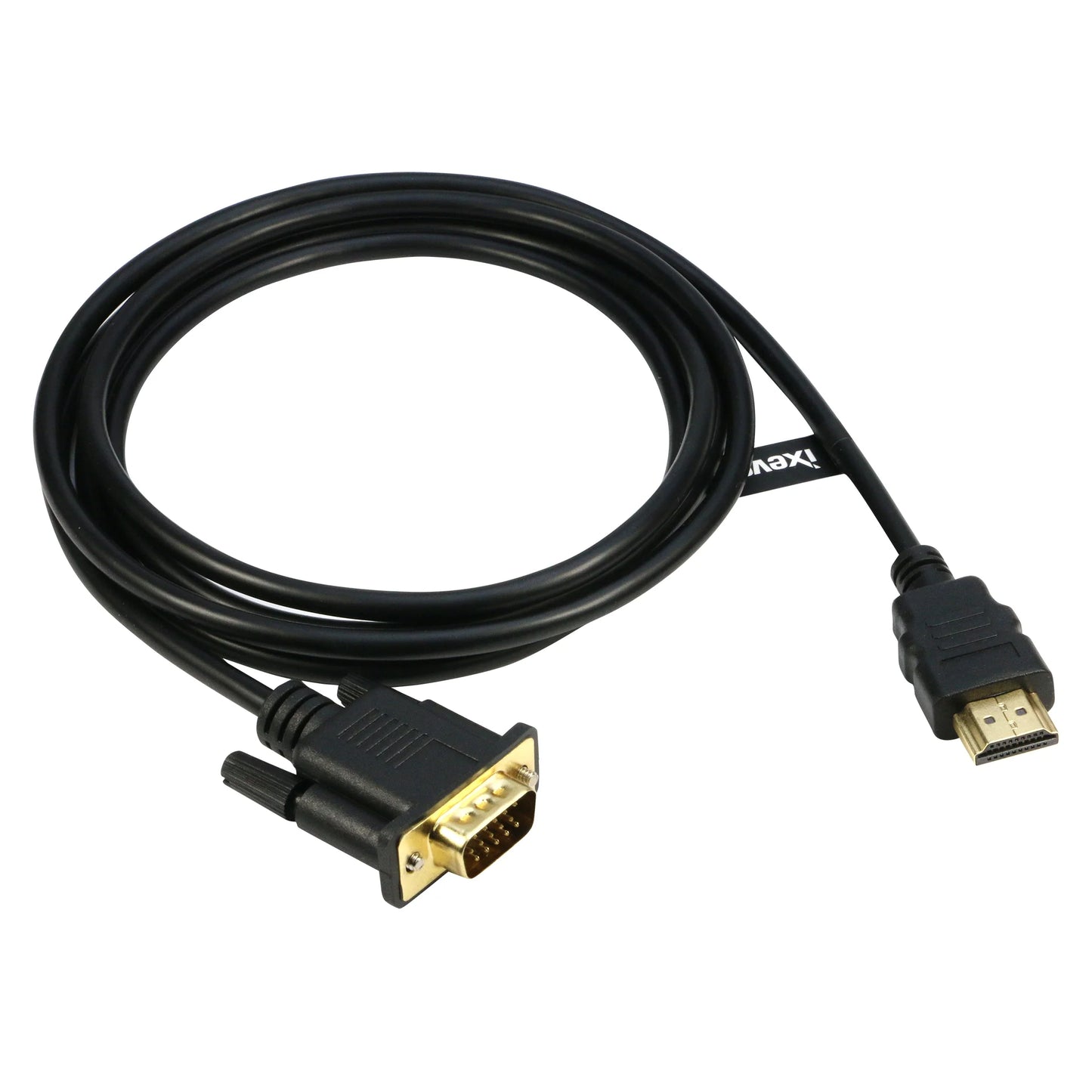 HDMI to VGA Adapter Cable 6FT, Gold-Plated HDMI to VGA Cable Male to Male 1080P Compatible for Computer, Desktop, Laptop, PC, Monitor, Projector, HDTV and More