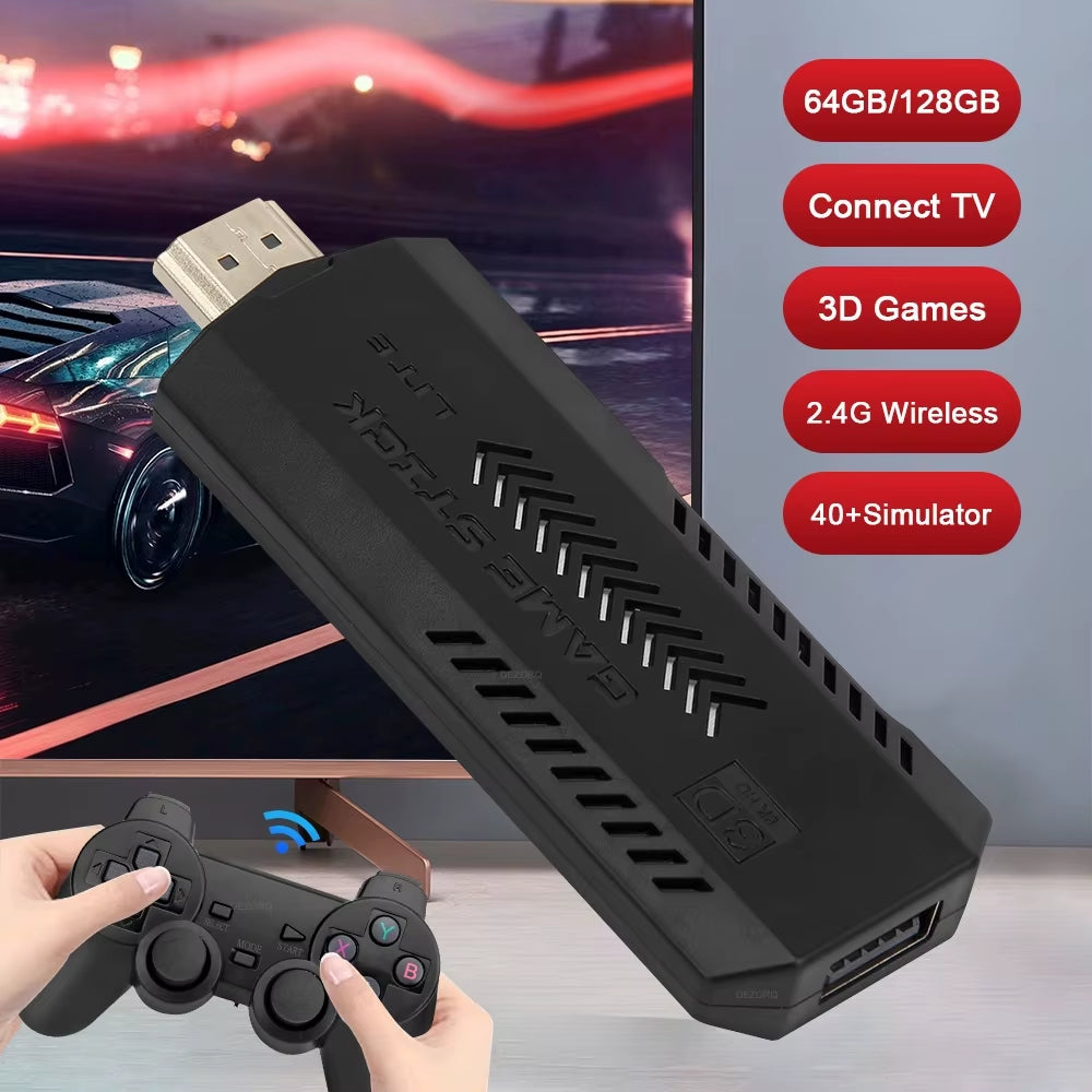 Game Stick X2 plus Video Game Console 4K 40000 Games GD10 plus Double Wireless Controller Gamestick Retro Games Consola