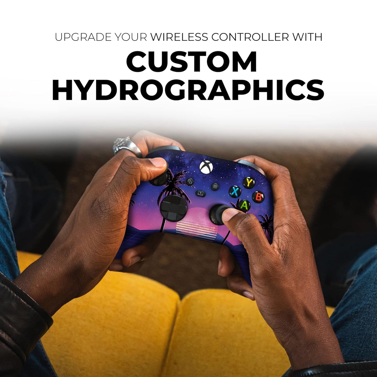 Original X-Box Wireless Controller Special Edition Customized by Compatible with X-Box One S/X-Box Series X/S & Windows 10 Made with Advanced Hydrodip Print Technology(Not Just a Skin)
