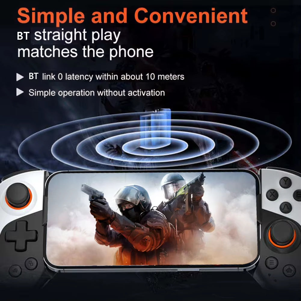 Mobile Phone Stretching Game Controller Bluetooth-Compatible5.3 Wireless Gamepad for Iphone Ios Android Switch PC