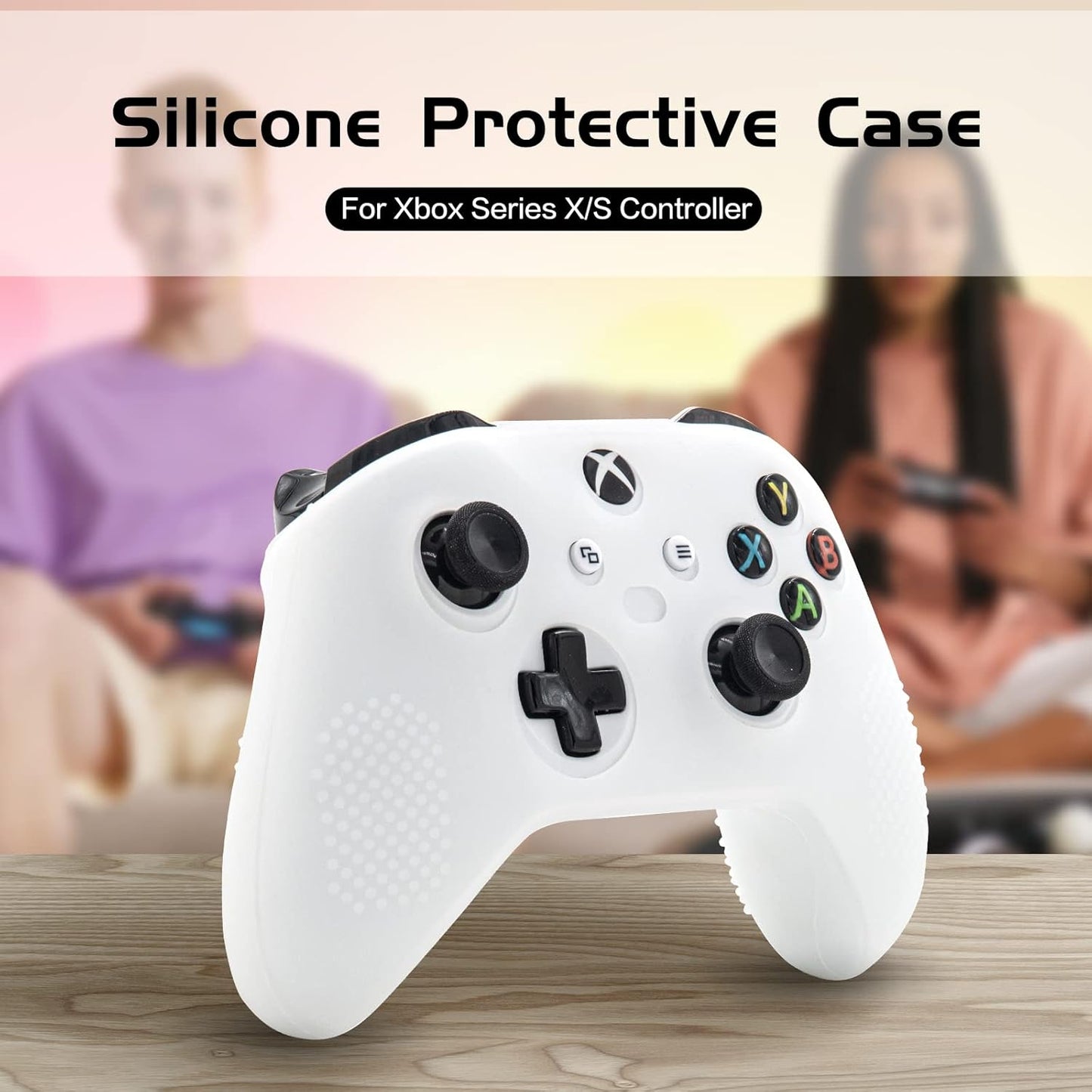 Xbox Series X/S Controller Silicone Cover Case, Rubber Skin for Xbox Series X/S Controller - Clear