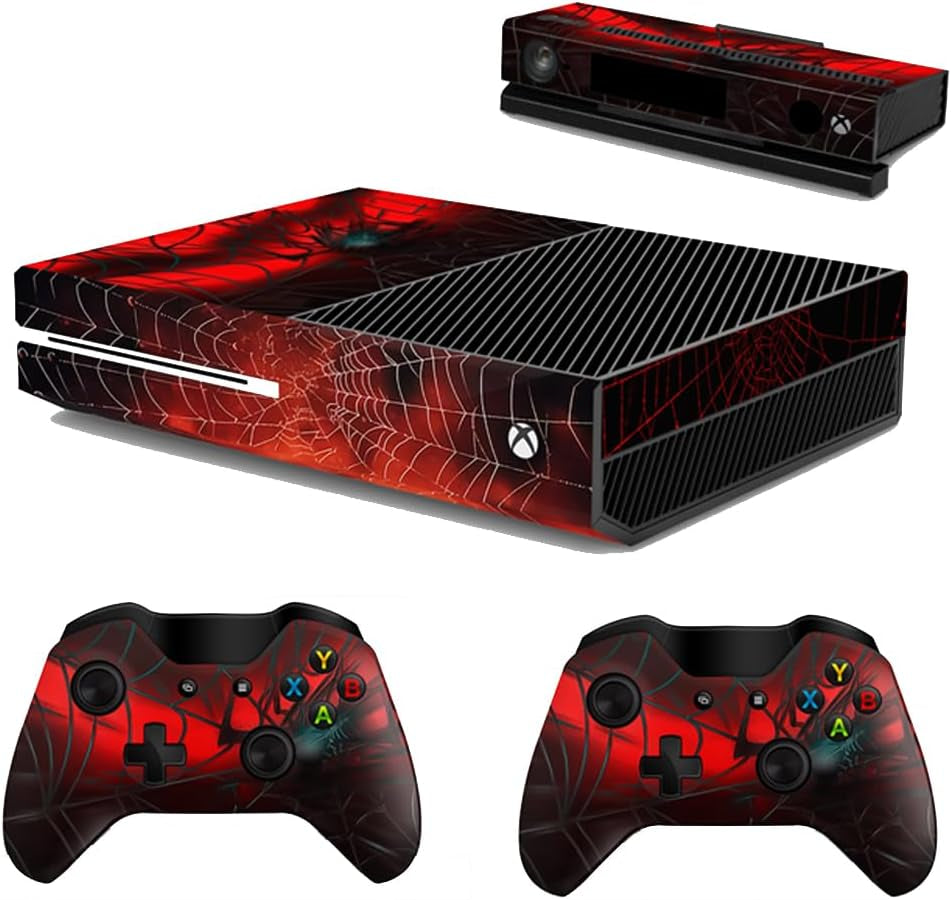 Xbox One Spider Console Skin Decal Sticker + 2 Controller Skins Compatible Xbox One & Kinect