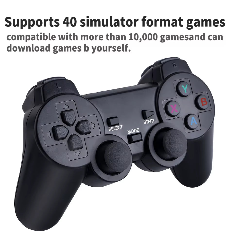 4K HD Video Game Console 2.4G Double Wireless Controller Game Player M8 20000 Games 64GB Retro Games Boy Christmas Gifts