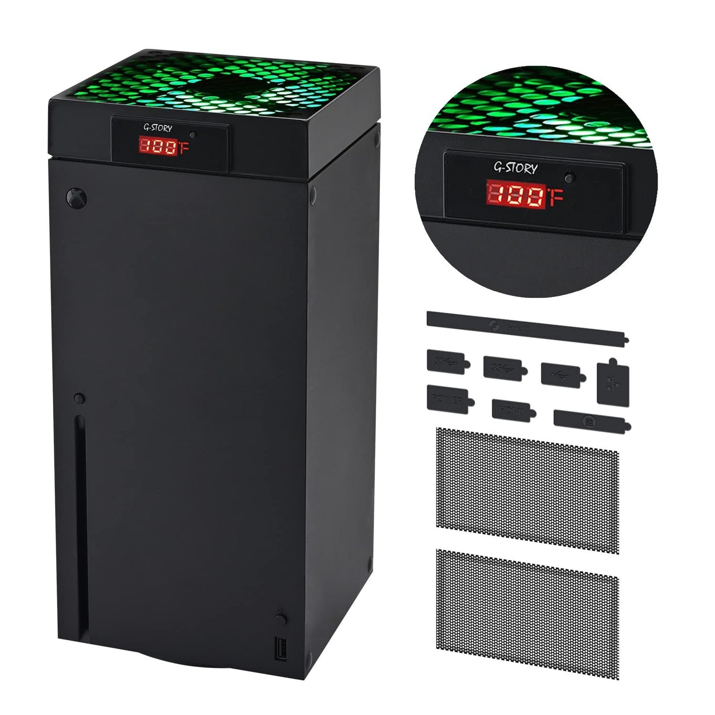 G-STORY Cooling Fan for Xbox Series X Automatic Fan Speed Adjustable by Temp