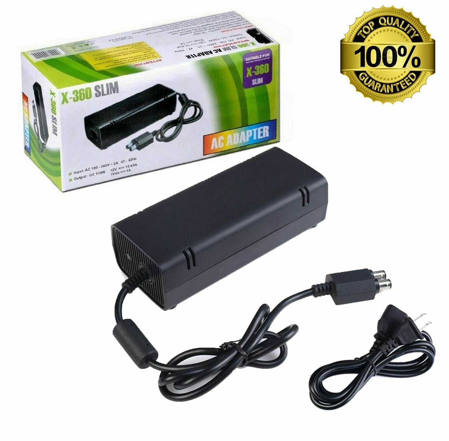 FOR XBOX One / XBOX 360 Console Power Supply Brick Adapter Charger AC Power Cord