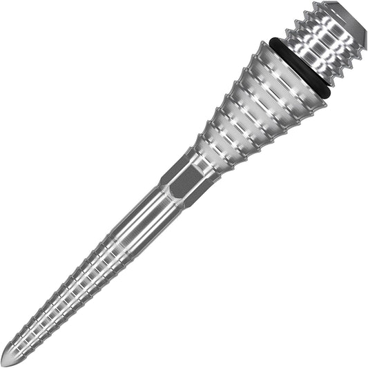 Conversion Point Swiss Point Grooved Black/Blue/Gold/Silver Darts Points - Convert Soft Tip to Steel Tip