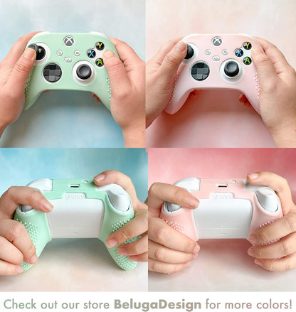 Pastel Skin Cover for Wireless Controller | Soft Sleeve Shell Case with Textured Grip | Compatible with Xbox Series X/S and Xbox One (Light Pink)