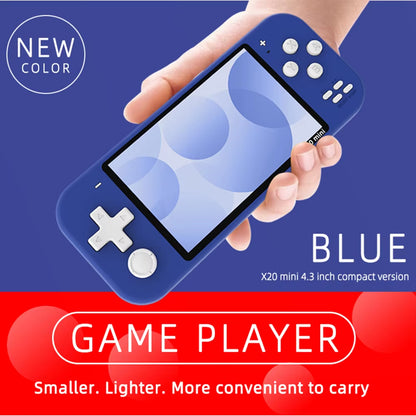 X20 Mini 4.3 Inch IPS Screen Handheld Portable Game Console 32GB 8GB 5000 Games for 8/16/32 Bit Arcade Video Games Child Gift