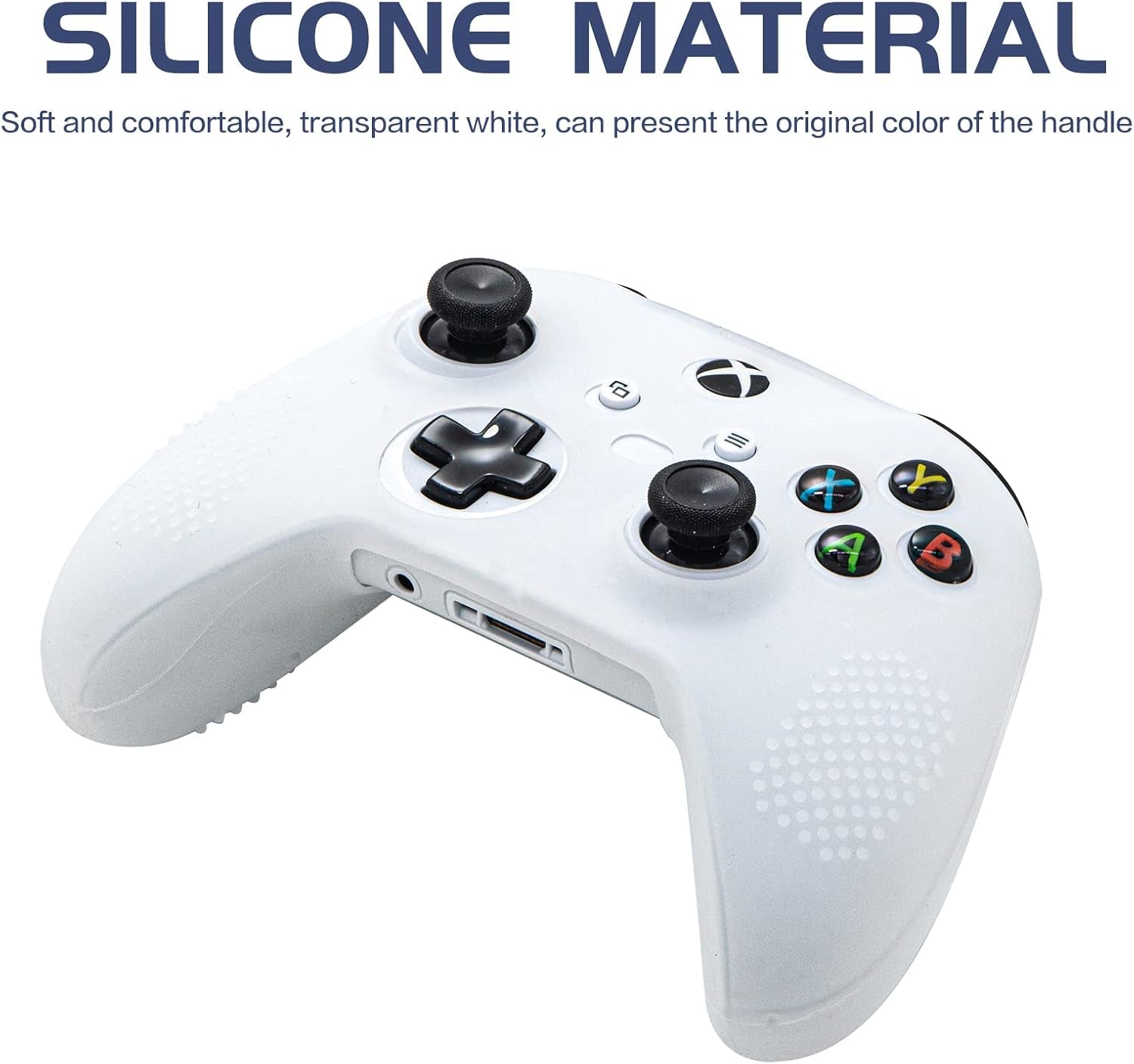 Xbox Series X/S Controller Silicone Cover Case, Rubber Skin for Xbox Series X/S Controller - Clear
