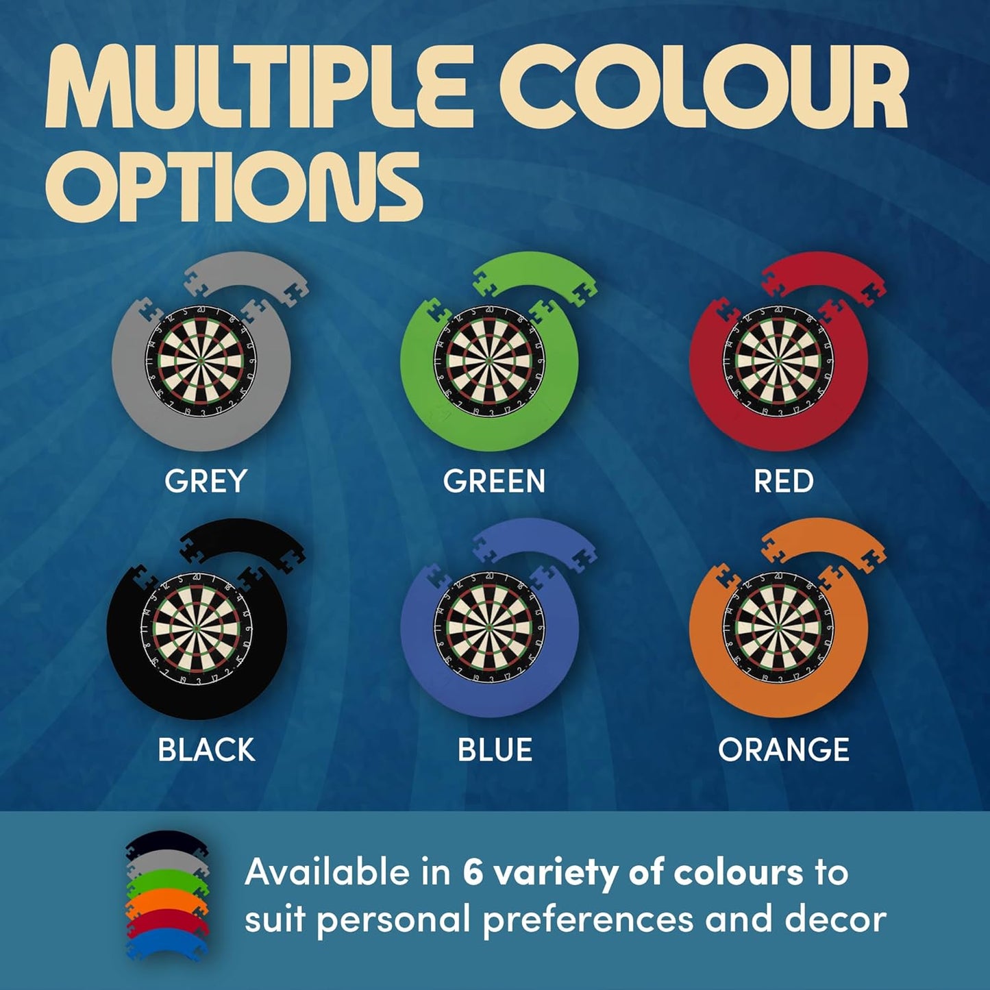 | Dartboard Surround Durable Lightweight EVA Jigsaw Ring Design, Multiple Colours