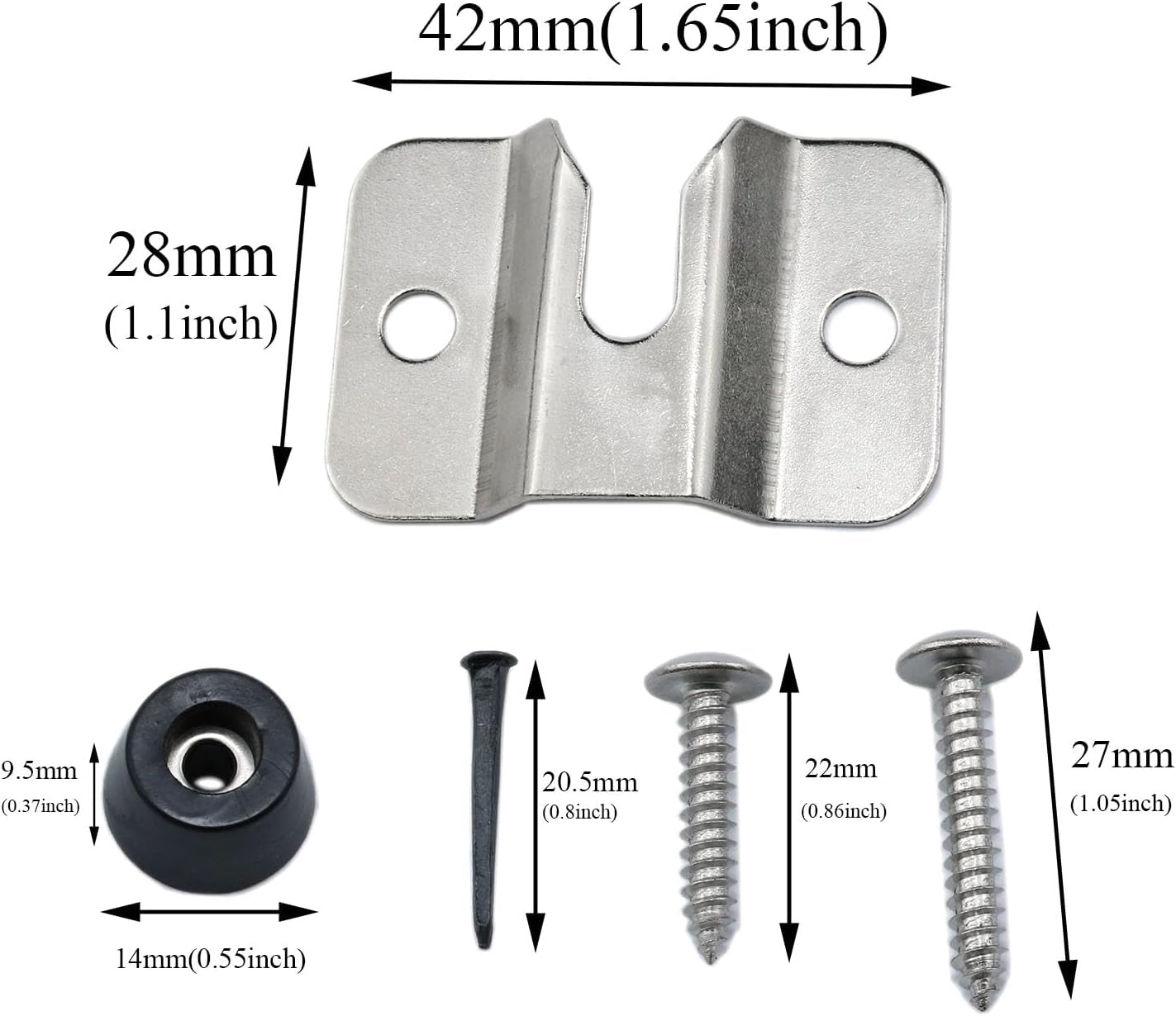 Dart Board Mounting Bracket Portable Dart Board Wall Bracket Dart Board Accessories with Pads and Screws Dart Holder-1 Set