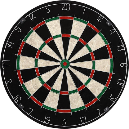 Classic Dartboard Cabinet, Hideaway Cabinet & 6 Steel-Tip Dartboard, Professional Dart Boards Set for Adults, Steel Tip Dart Board Set in Game Room/Bar/Office (Regular Brown)