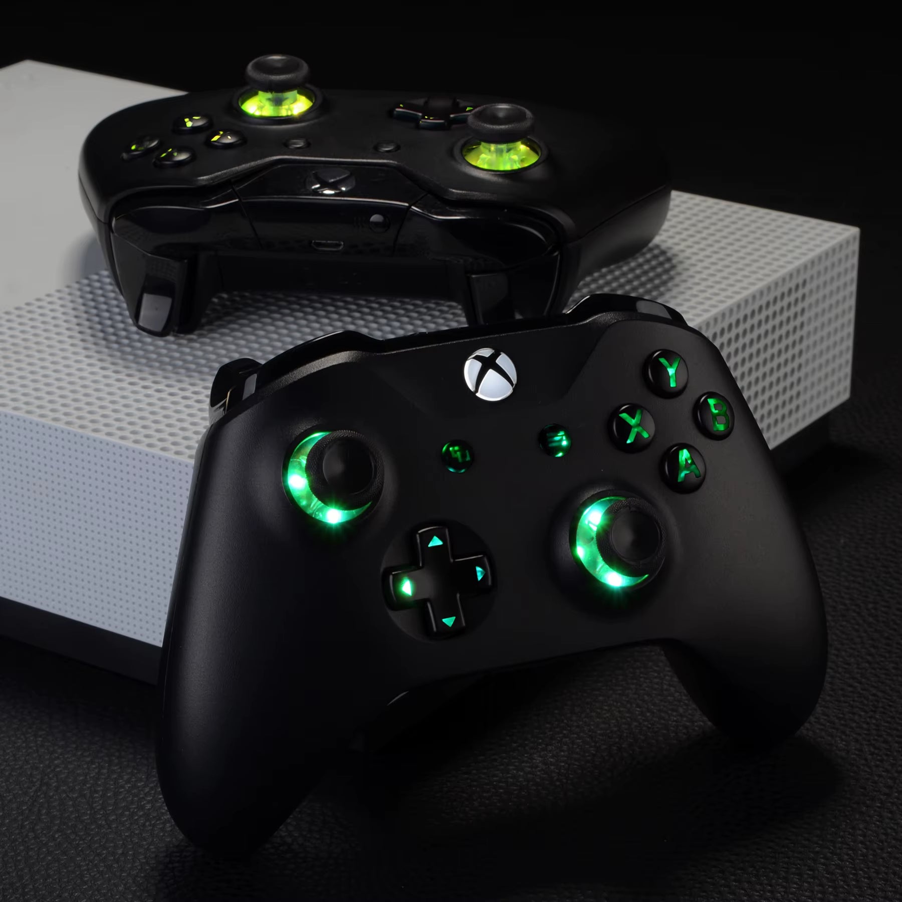 Multi-Colors Luminated (DTF) LED Kit for Xbox One Standard Xbox One S / X Controller, D-Pad Thumbstick ABXY Buttons