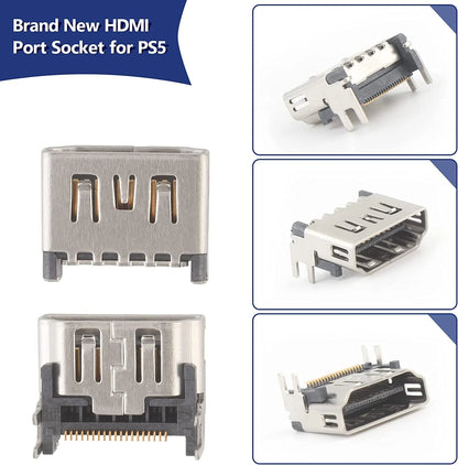 5 Pack OEM HDMI Port Connector Socket Replacement for Sony Playstation 5 PS5 USA