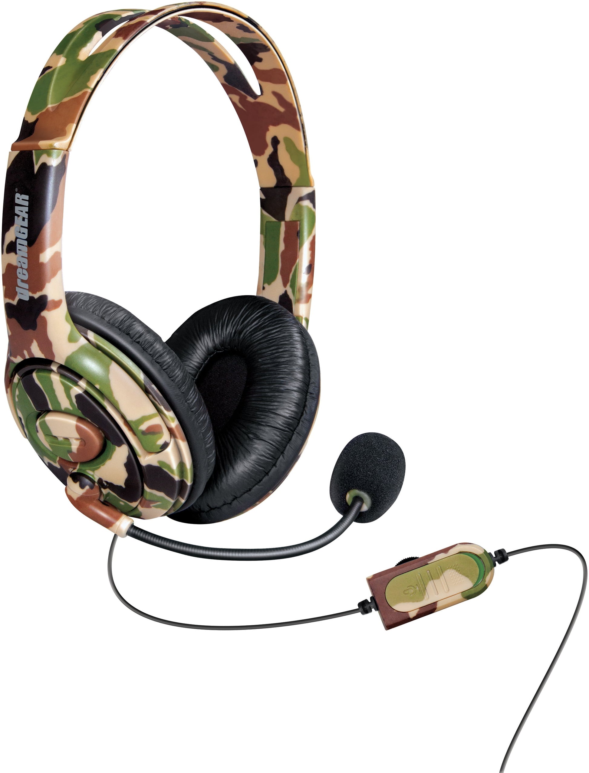 Xbox Accessory: Wired Headset -  X-Talk Headset with Boom Mic - Camo: Compatible with PC, Switch, PS5, Xbox X|S