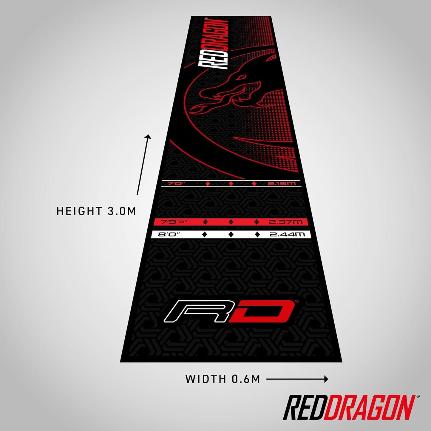 Darts Dartboard Mat - for Perfect Oche Measurements