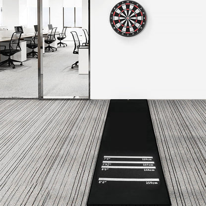 Rubber Dart Mat 9.8 X 2Ft Heavy Duty Dart Carpet with Throw Lines Professional Non-Slip Floor Mat Soundproof Flooring Protector for Game (118 X 24 X 1/5Inch)