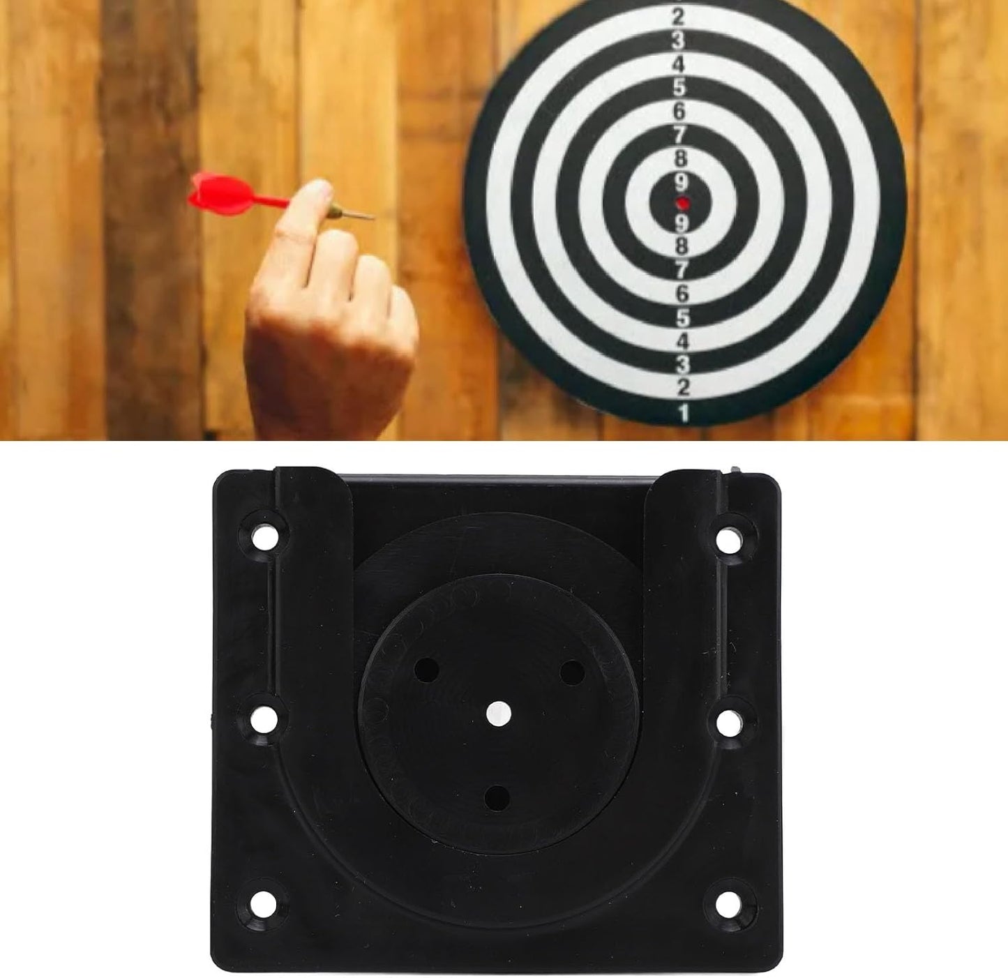 Dartboard Mounting Bracket Kit Wall Hanging Bracket Set for All Boards with Rubber Aids